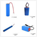 7.4V 5.2ah Lithium Ion Rechargeable Battery 18650 3.7V 2600mAh Li-ion 2s2p 5200mAh Shrink Wrap PVC Battery for LED Lighting Solar Street Lights Power Tools etc.